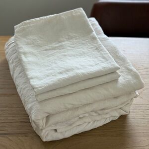 100% Linen Bedding Set